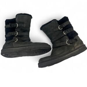 UGG | 7 | Becket Water Resistance Sherpa Suede Boots Womens Black Winter